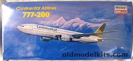 Minicraft 1/144 Boeing 777-200 Continental Airlines, 14478 plastic model kit